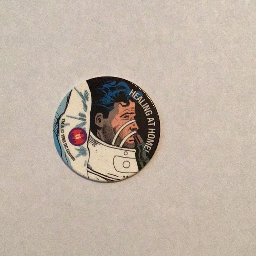 Vintage POG #46 Healing at Home TM& 1993 DC Comics Sky Caps from Skybox